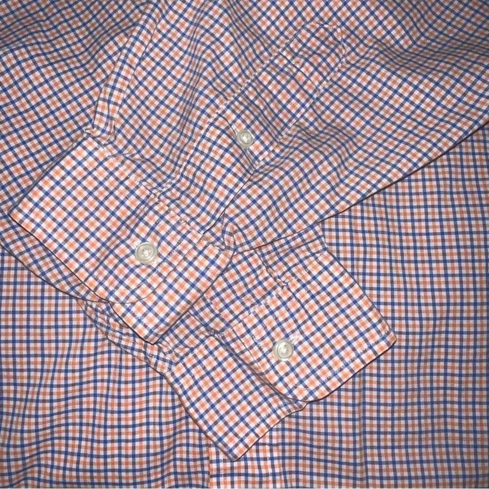 Polo Ralph Lauren Button-Down Shirt Blue Orange Tattersall Check 2XLT - Picture 5 of 8